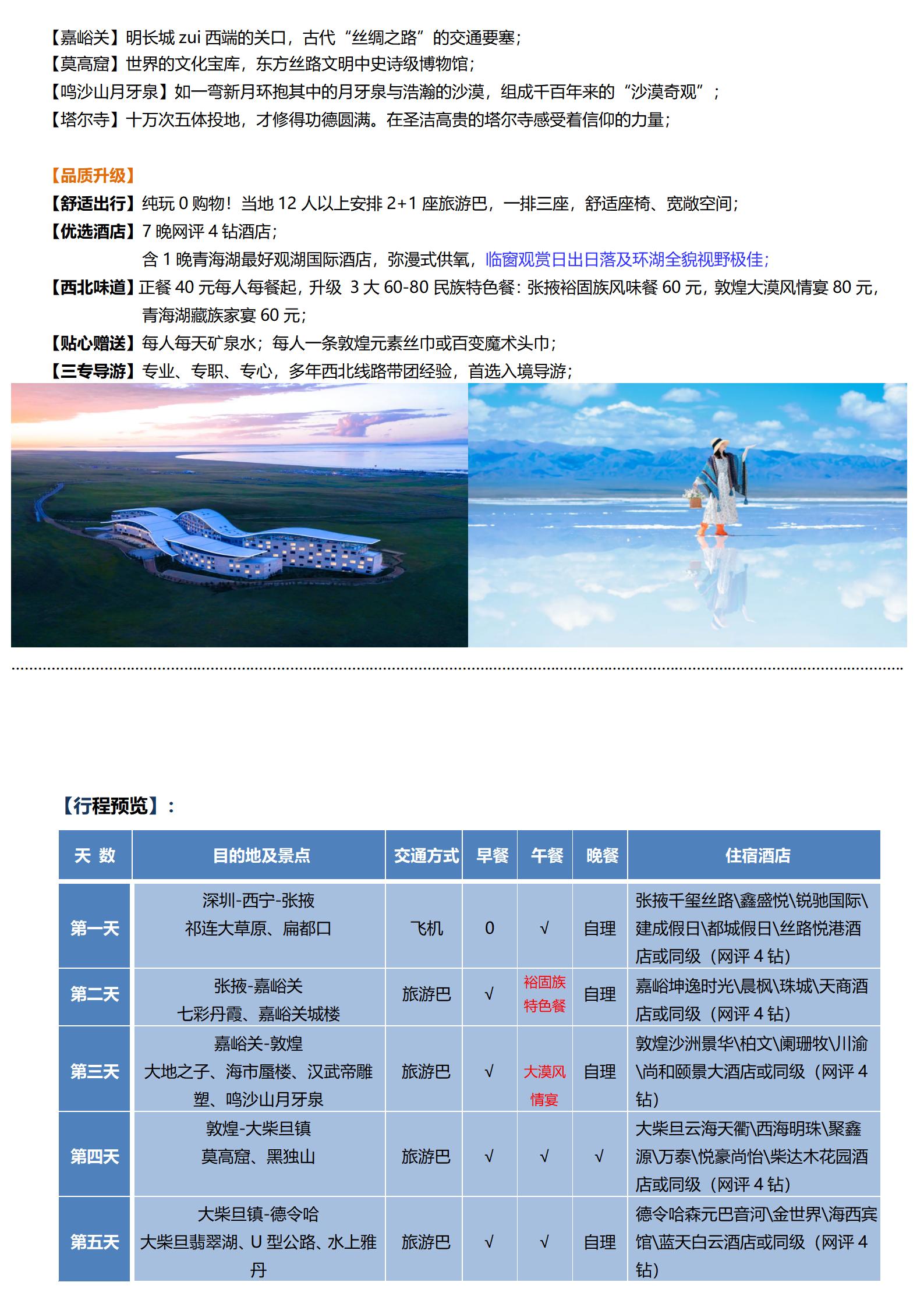 5月【水墨青甘·秘境黑獨(dú)山】-【直飛西寧】-青海大柴旦、水上雅丹、祁連草原、甘肅張掖、敦煌雙飛8天_02